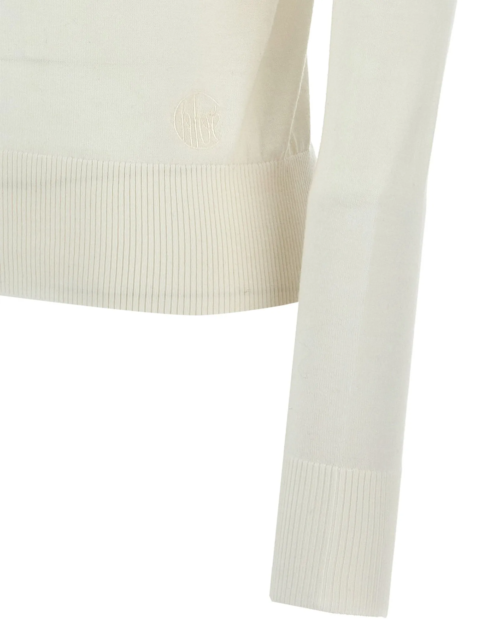 Logo embroidery turtleneck sweater sold by Lord & Taylor product image thumbnail 4