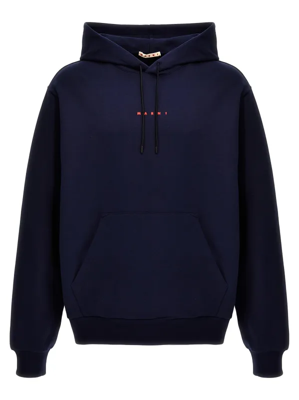 Logo print hoodie made by Marni