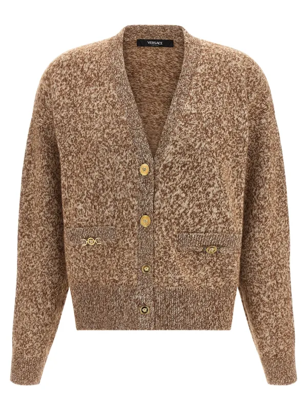 'Medusa '95' button cardigan made by Versace