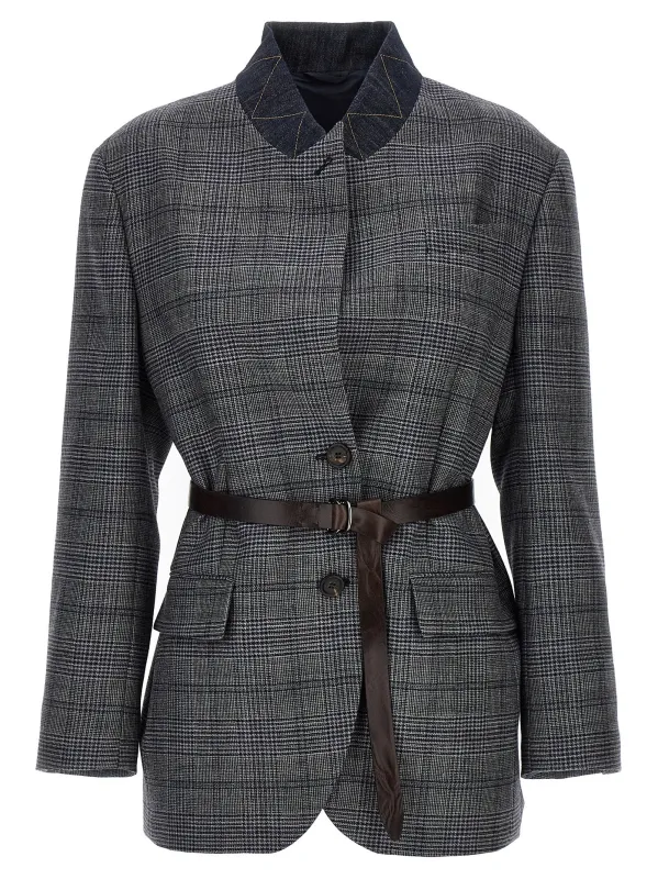 Monile houndstooth blazer sold by Lord & Taylor