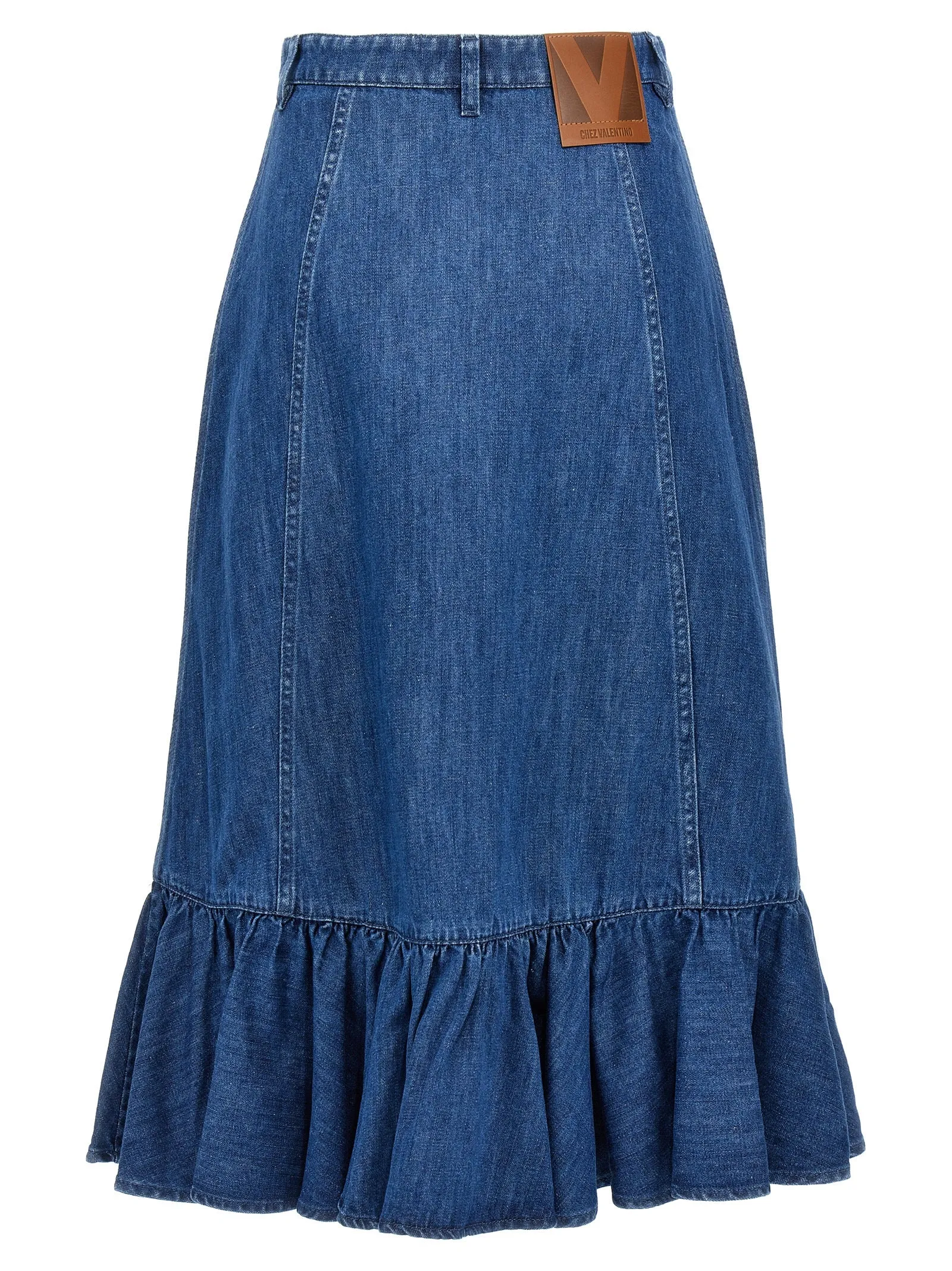 Valentino Garavani denim skirt sold by Lord & Taylor product image thumbnail 2