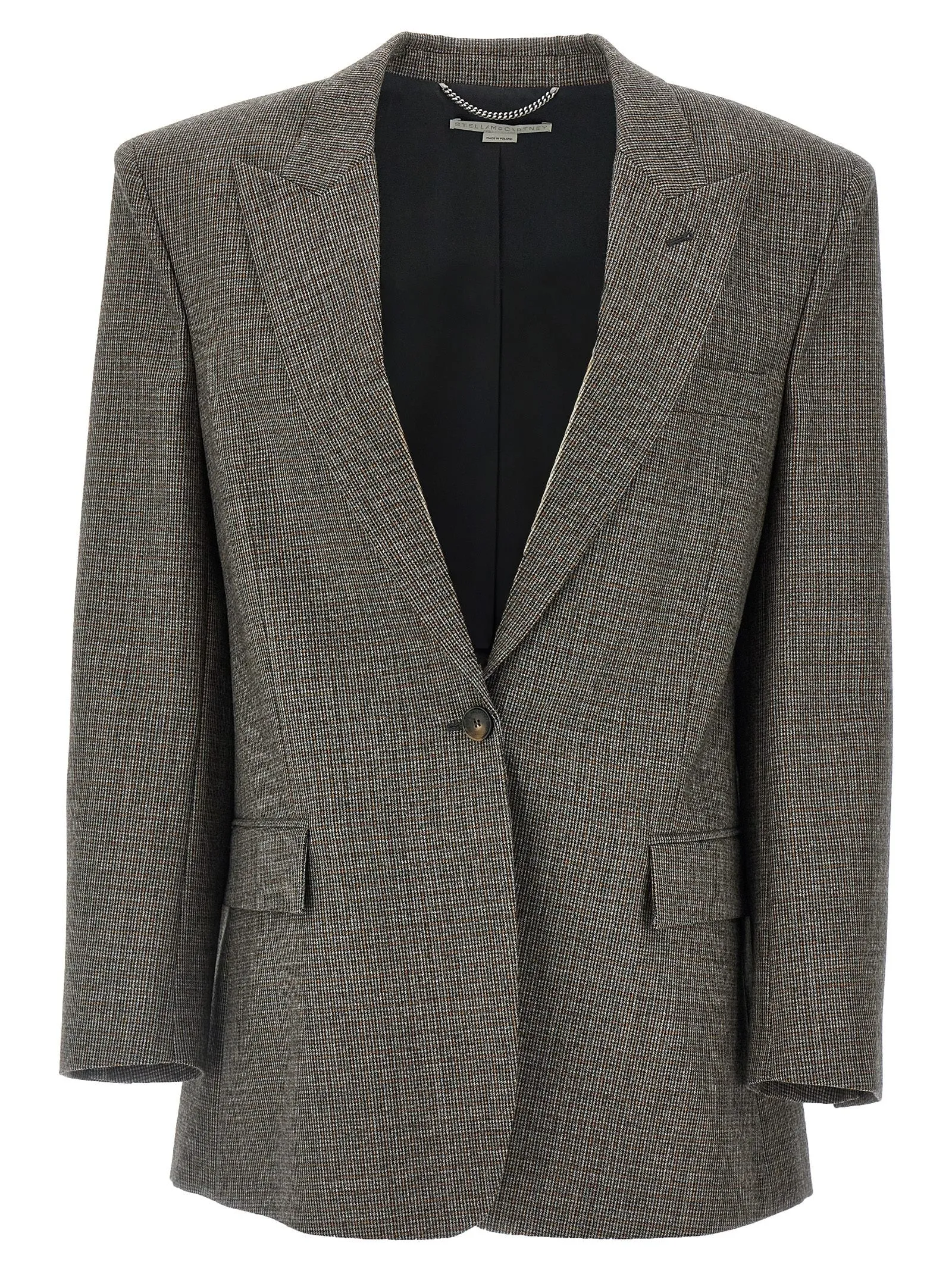 Single-breasted micro houndstooth blazer sold by Lord & Taylor