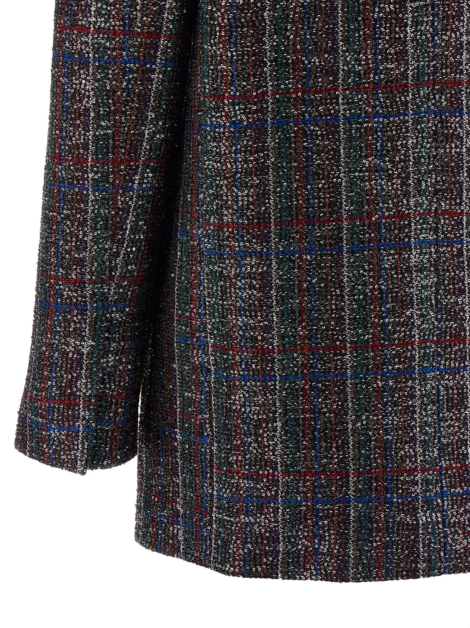 Sequin tartan blazer sold by Lord & Taylor product image thumbnail 4