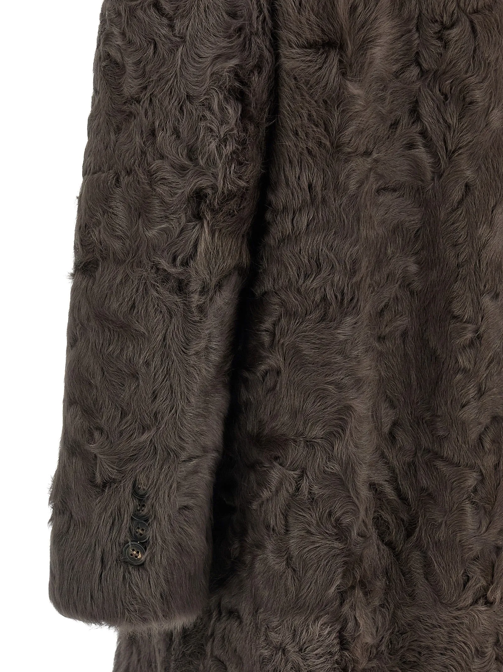 Wavy shearling coat sold by Lord & Taylor product image thumbnail 4