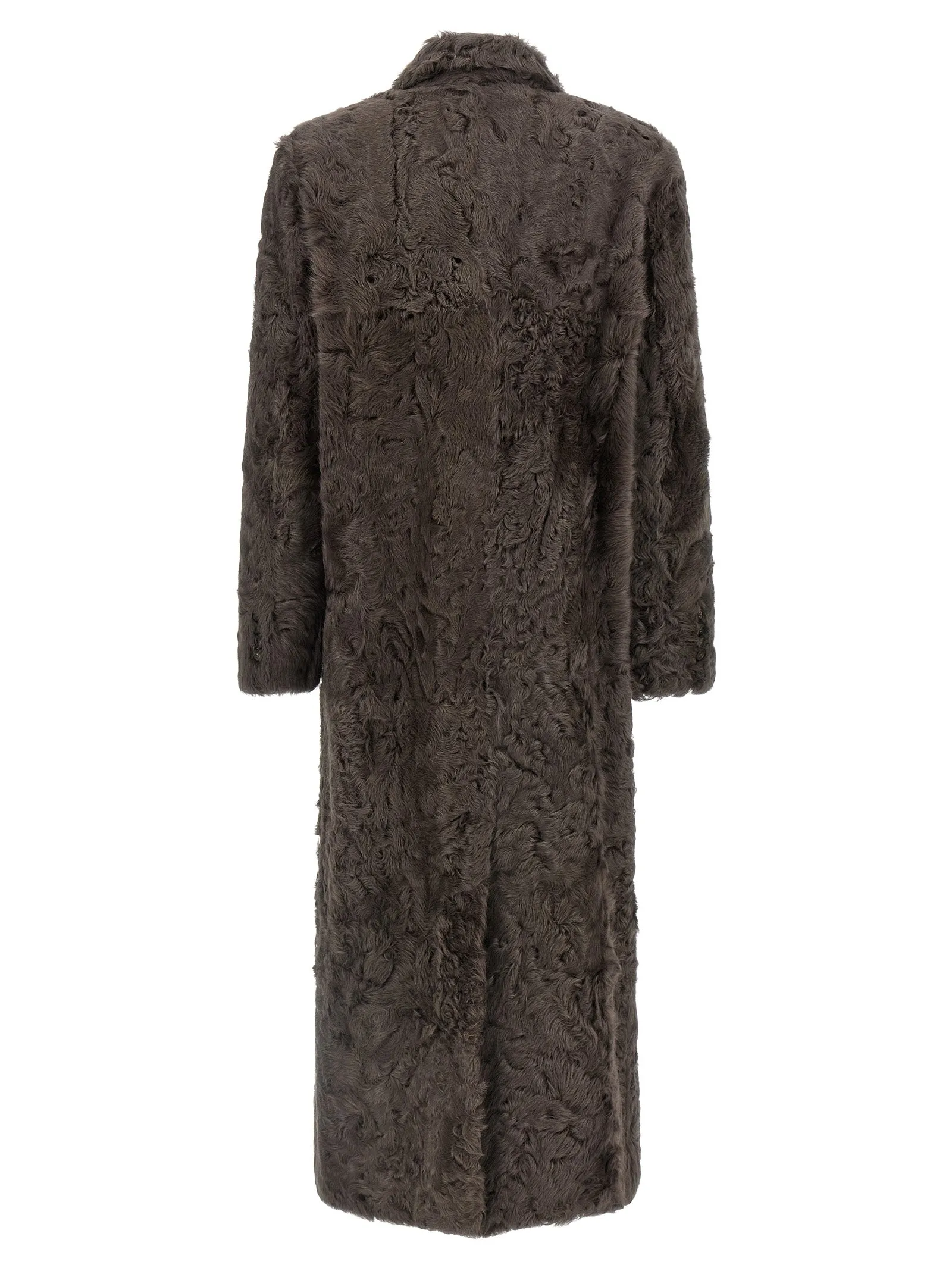 Wavy shearling coat sold by Lord & Taylor product image thumbnail 2