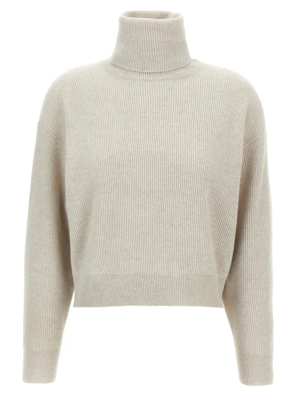 Ribbed turtleneck sweater sold by Lord & Taylor