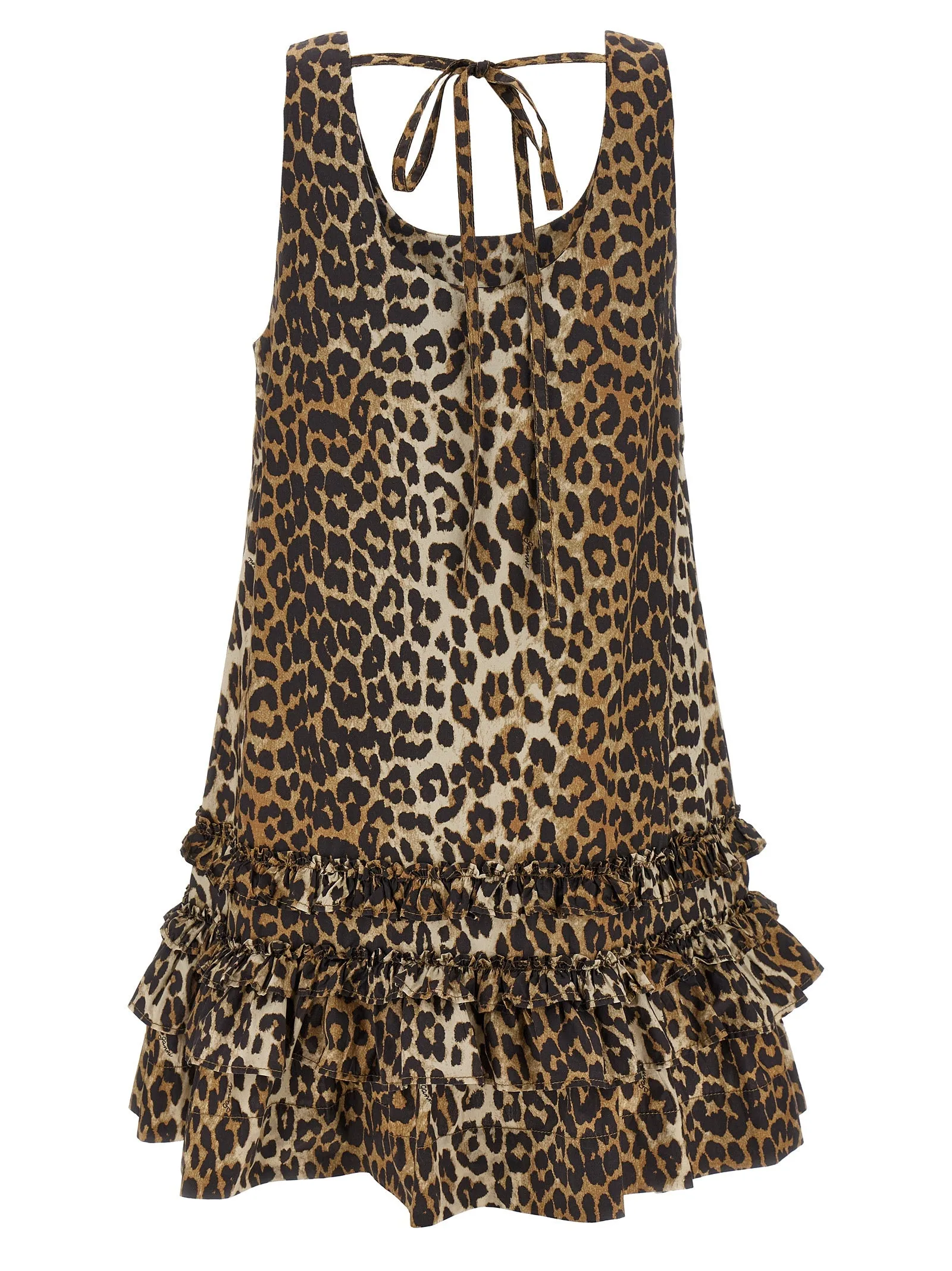 'Leopard Cotton Poplin Mini' dress sold by Lord & Taylor product image thumbnail 2