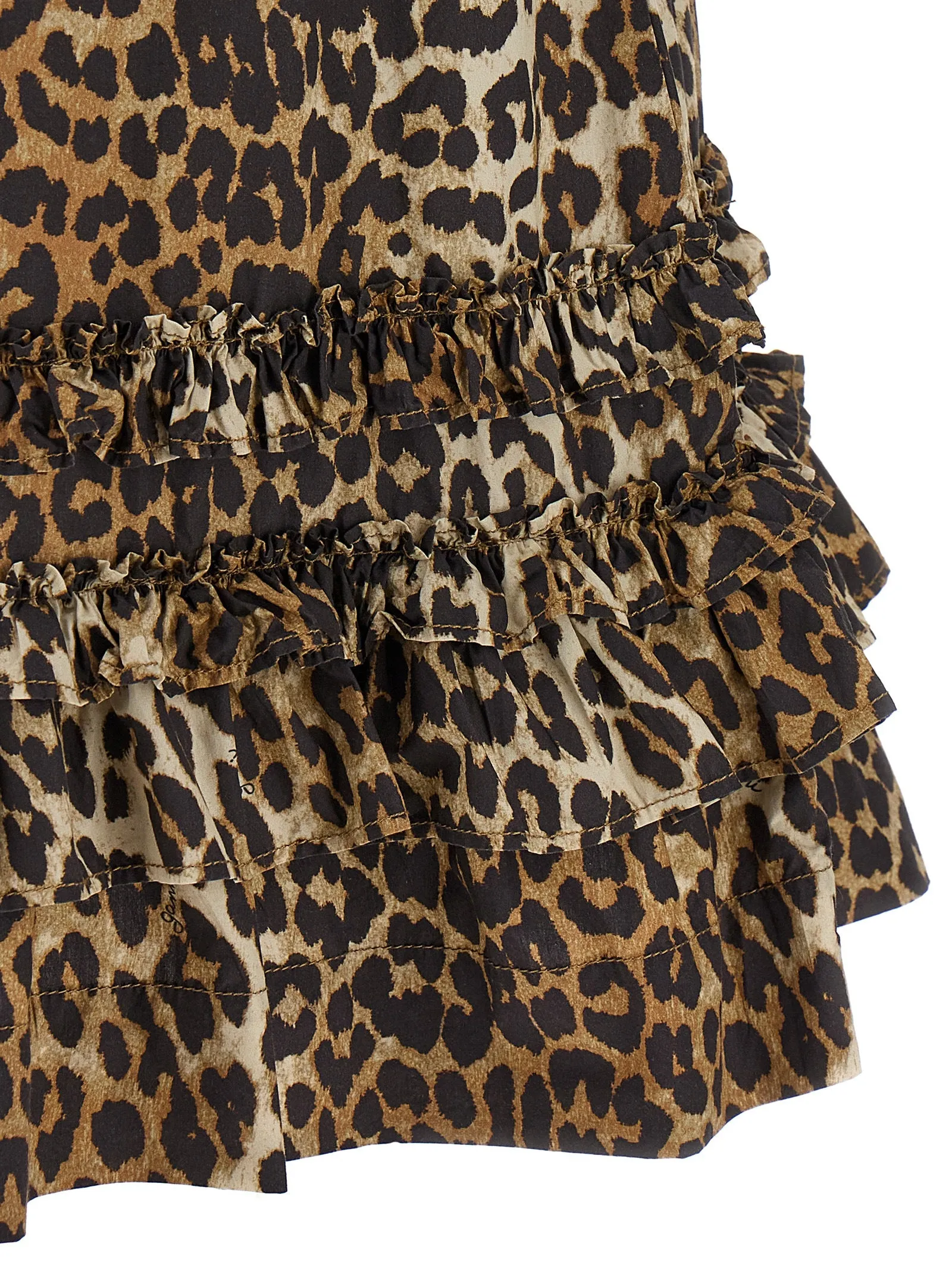 'Leopard Cotton Poplin Mini' dress sold by Lord & Taylor product image thumbnail 4