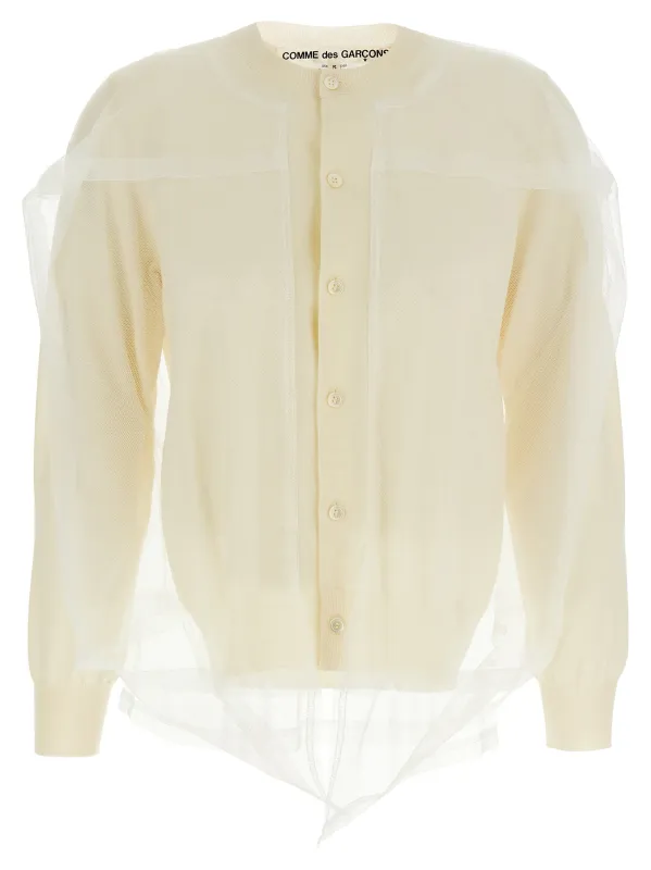Tulle cardigan made by Comme des Garcons