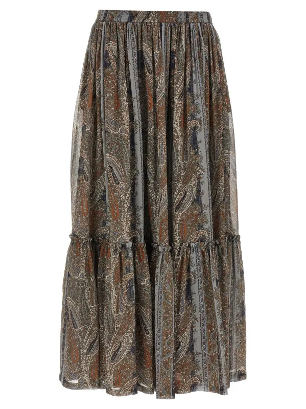 Paisley skirt made by Yves Saint Laurent