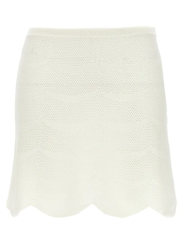 Crochet mini skirt made by Tom Ford