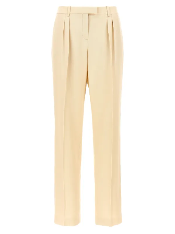 Pants with front pleats sold by Lord & Taylor