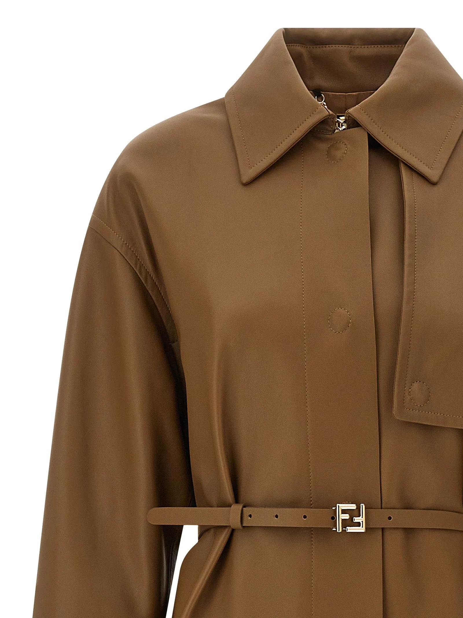 Nappa trench coat sold by Lord & Taylor product image thumbnail 3