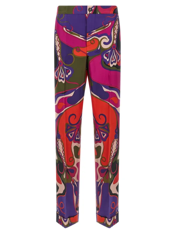 Patterned pants made by Emilio Pucci