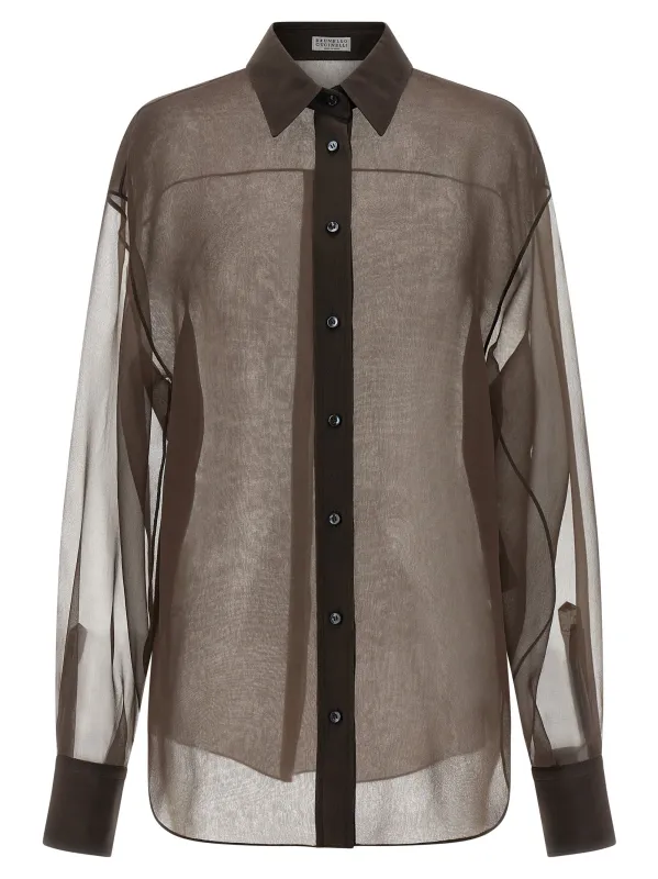 Organza shirt made by Brunello Cucinelli