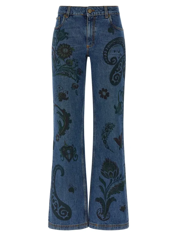 Paisley print jeans sold by Lord & Taylor