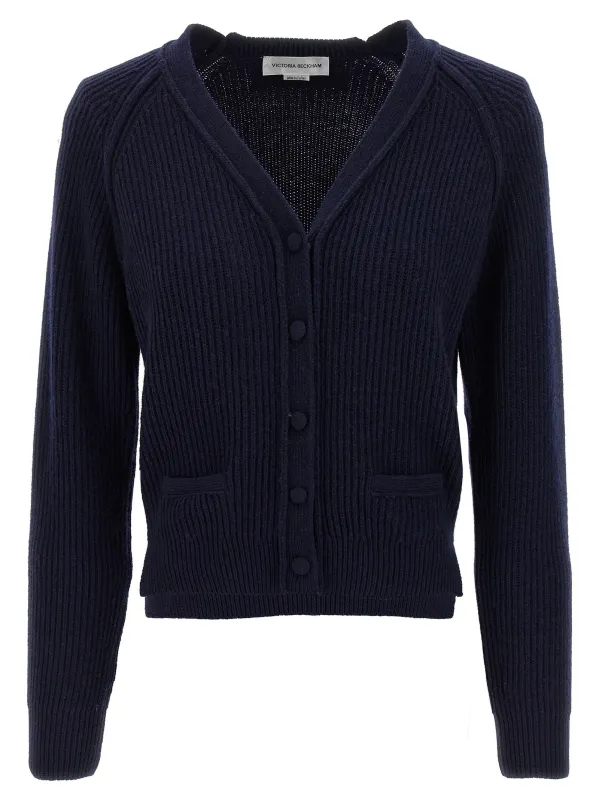'Stepped Hem' cardigan made by Victoria Beckham