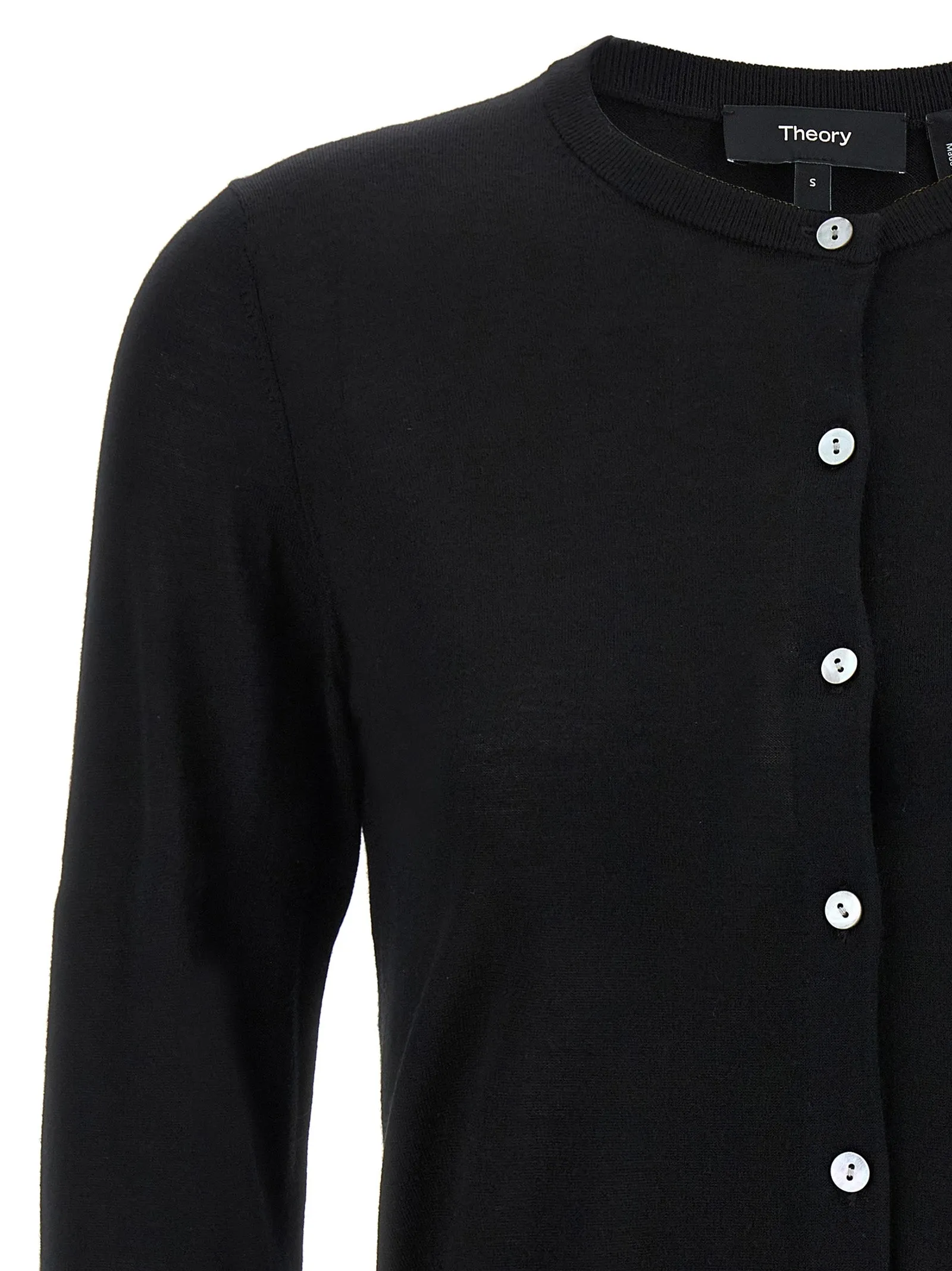Wool cropped cardigan sold by Lord & Taylor product image thumbnail 3