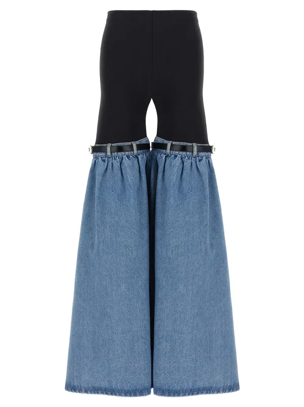 'Hybrid Denim Flare' pants made by Coperni Paris
