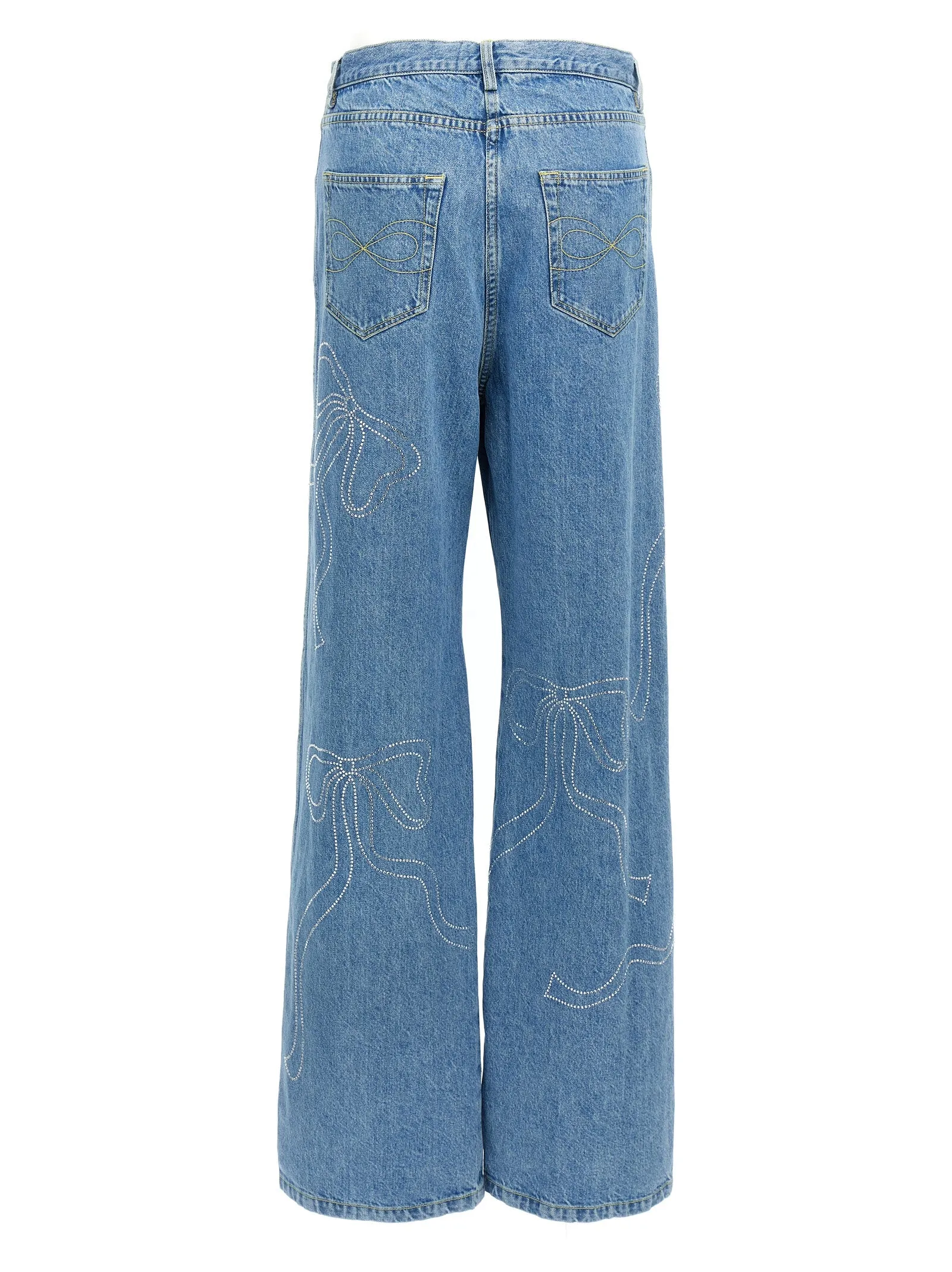 'Crystal ribbon hot fix' jeans sold by Lord & Taylor product image thumbnail 2