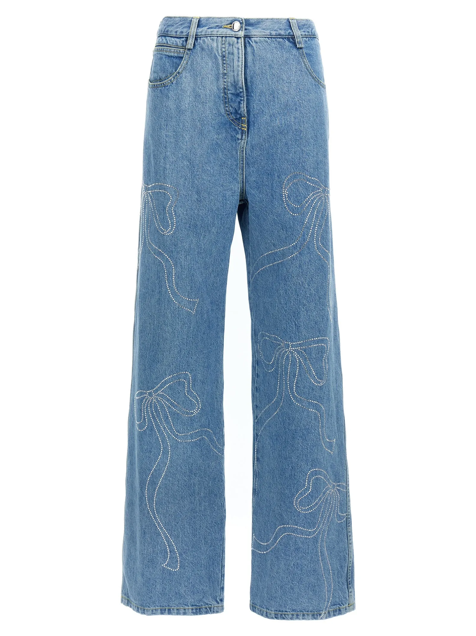 'Crystal ribbon hot fix' jeans sold by Lord & Taylor