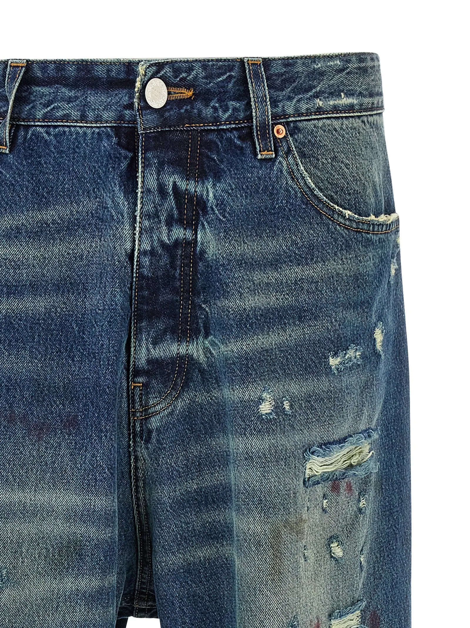 'Blue Distressed Baggy' jeans sold by Lord & Taylor product image thumbnail 3