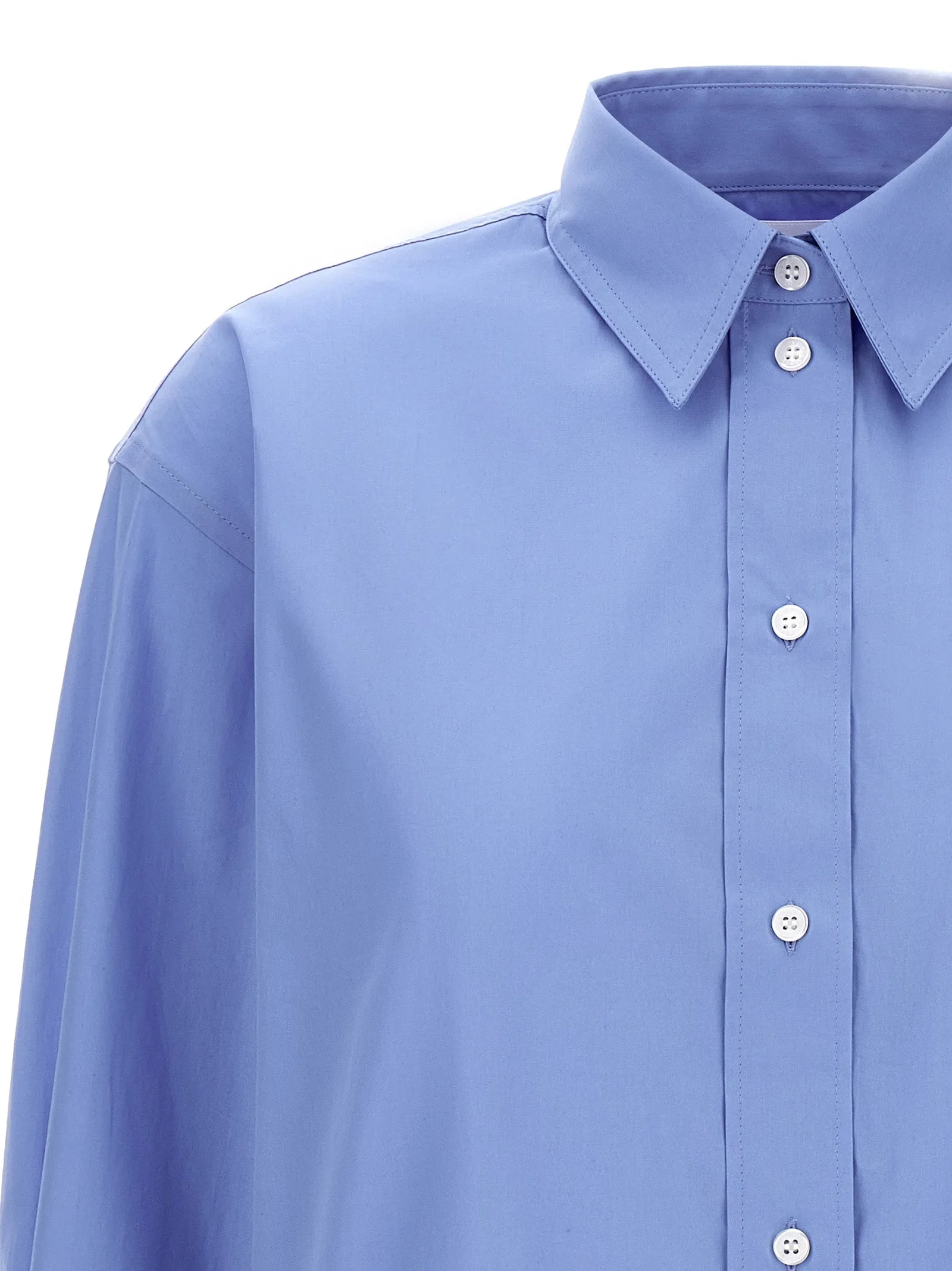 Cropped shirt with logo embroidery sold by Lord & Taylor product image thumbnail 3