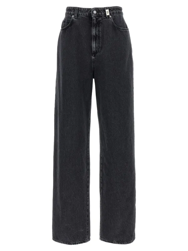 Wide leg jeans made by Alexander McQueen