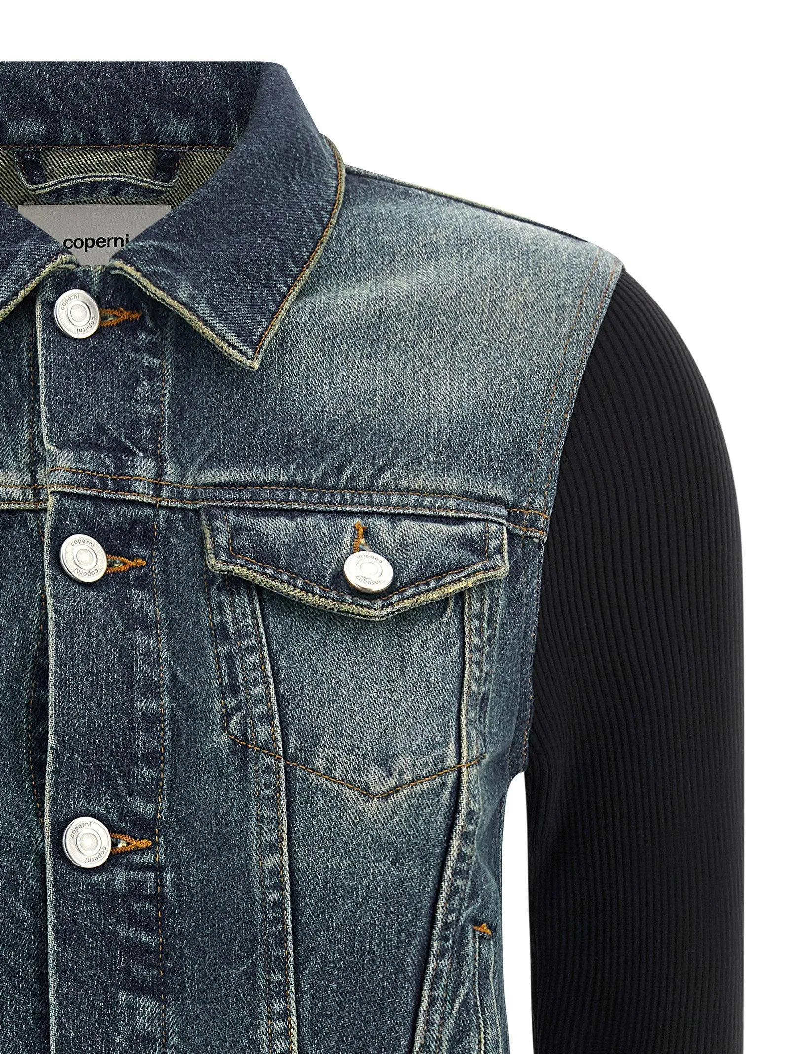 'Hybrid Rib Denim' jacket sold by Lord & Taylor product image thumbnail 3
