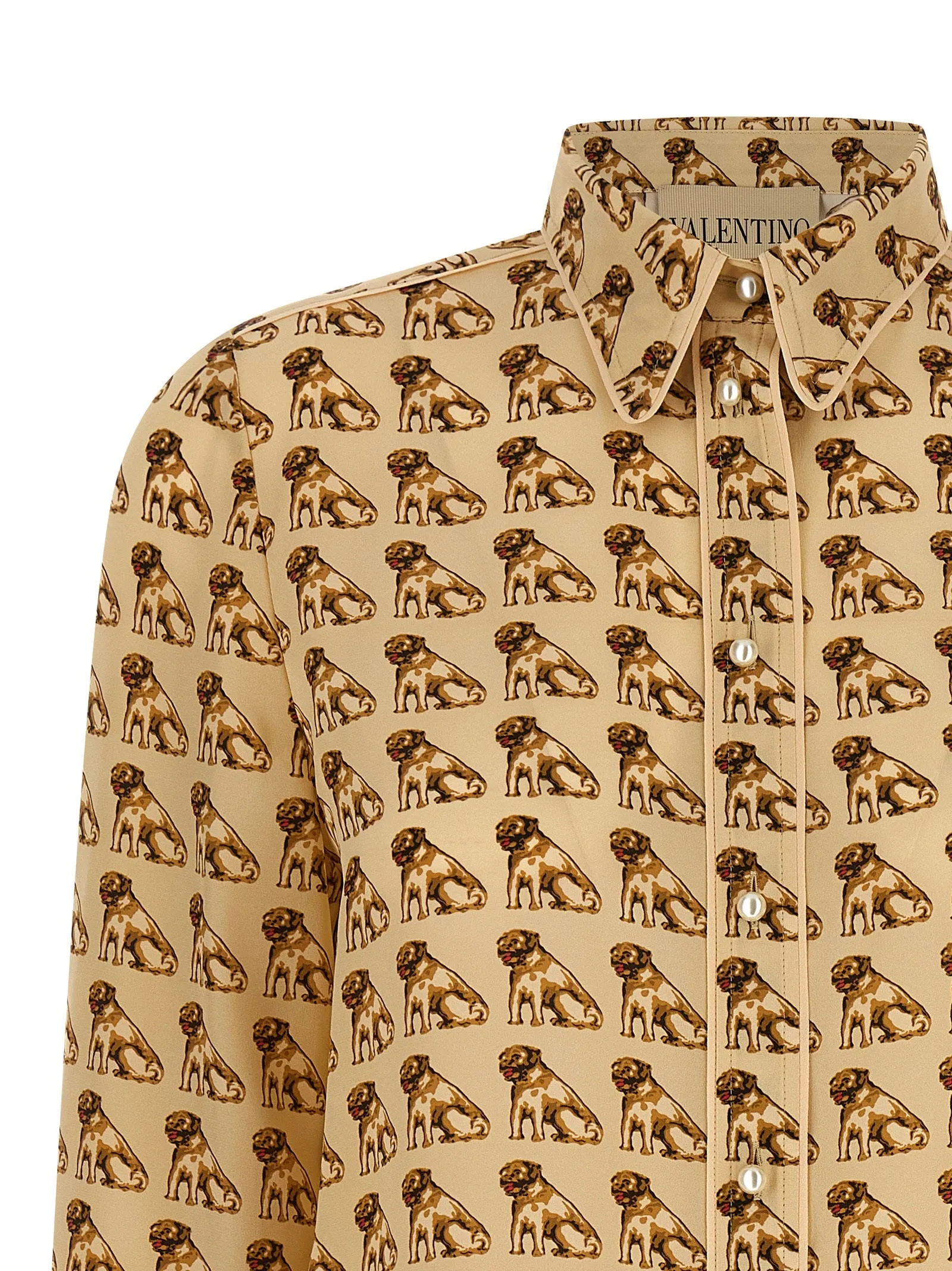 Valentino Garavani Petit Charles print shirt sold by Lord & Taylor product image thumbnail 3