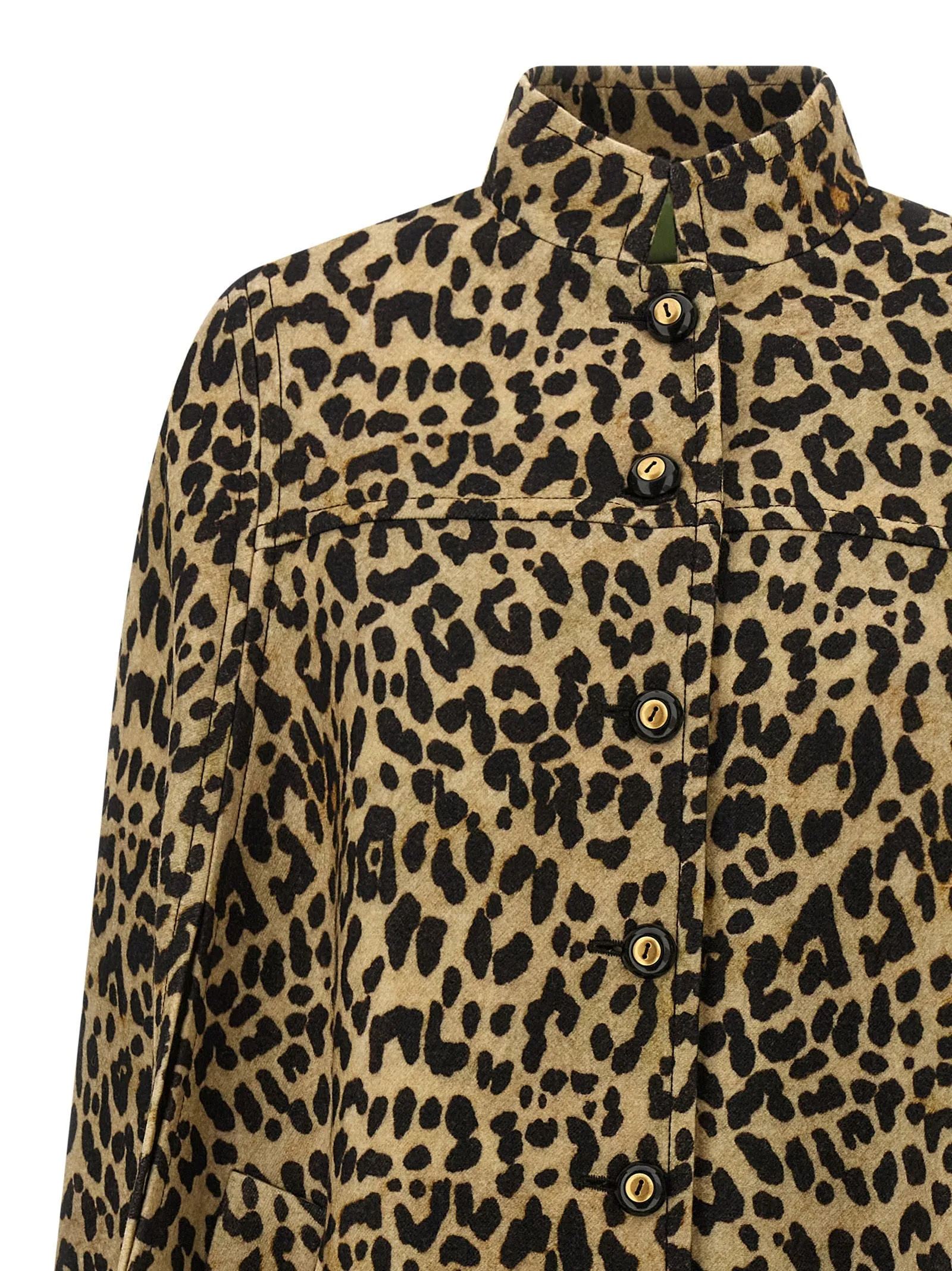 Valentino Garavani cape in animalier cloth sold by Lord & Taylor product image thumbnail 3