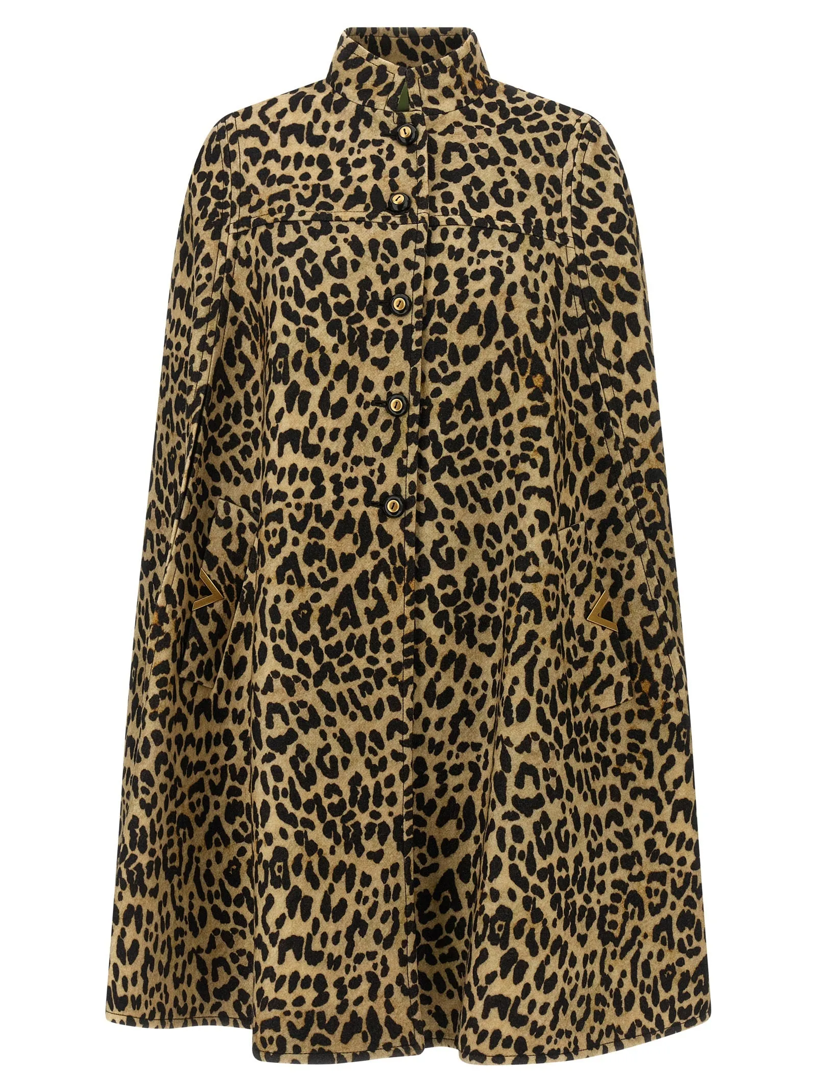 Valentino Garavani cape in animalier cloth sold by Lord & Taylor