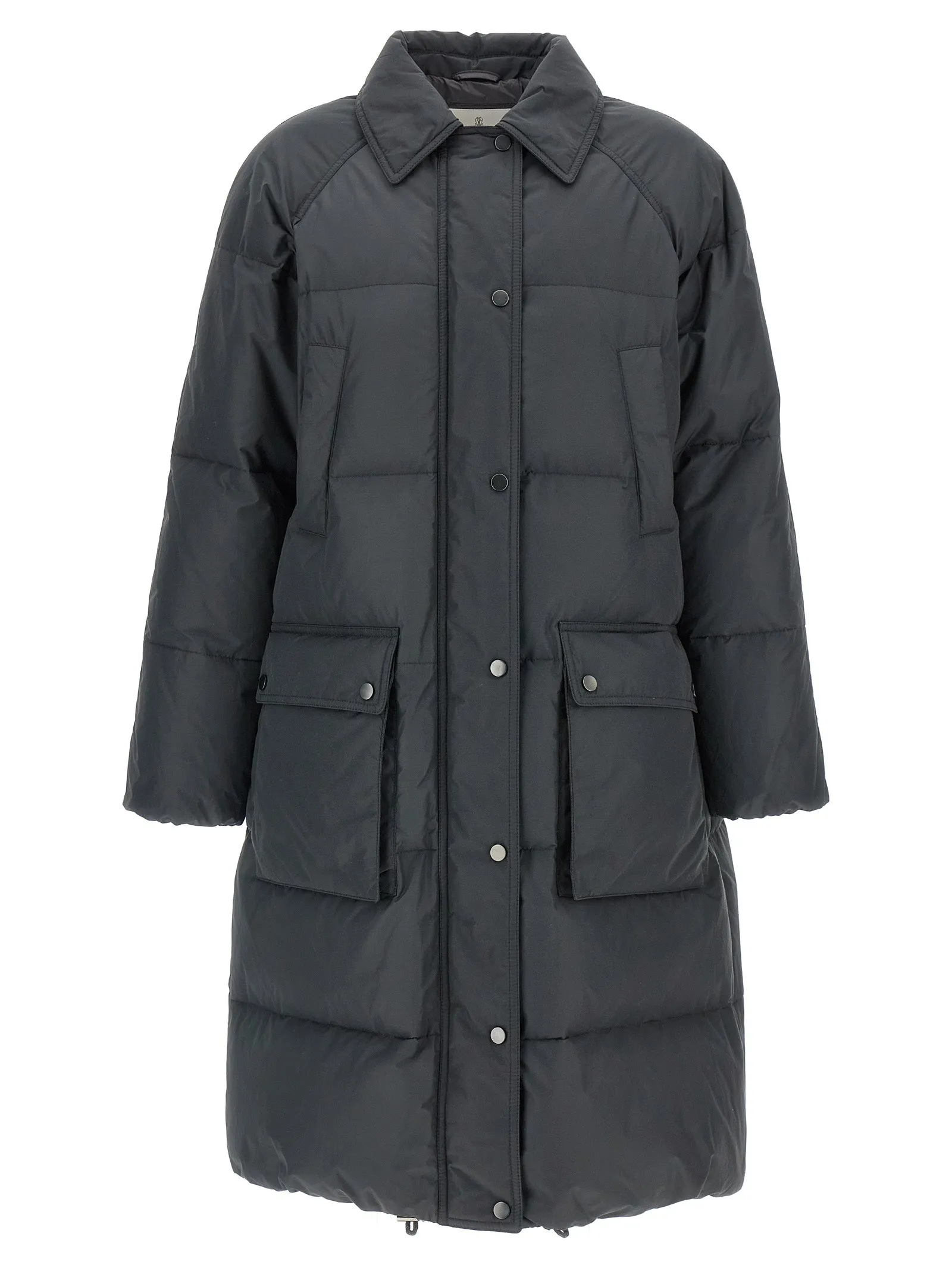 'Shiny Zipper Pull' down jacket sold by Lord & Taylor product image thumbnail 2