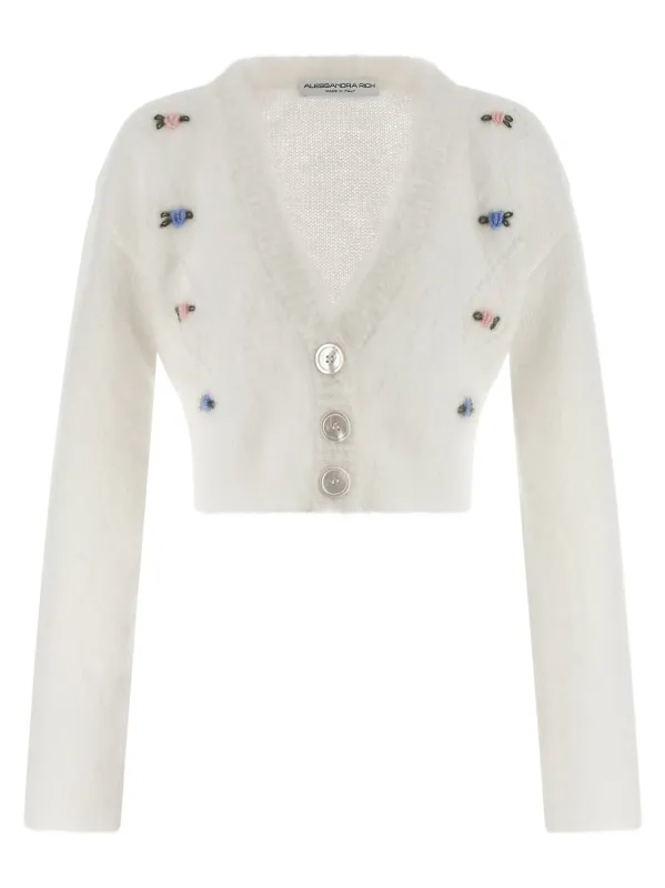 'Carded Mohair' cardigan made by Alessandra Rich