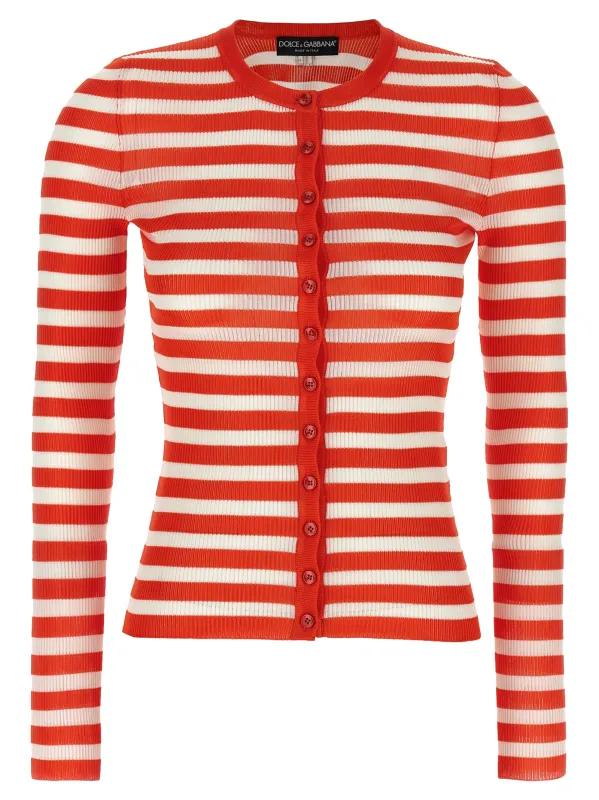 Striped viscose cardigan sold by Lord & Taylor