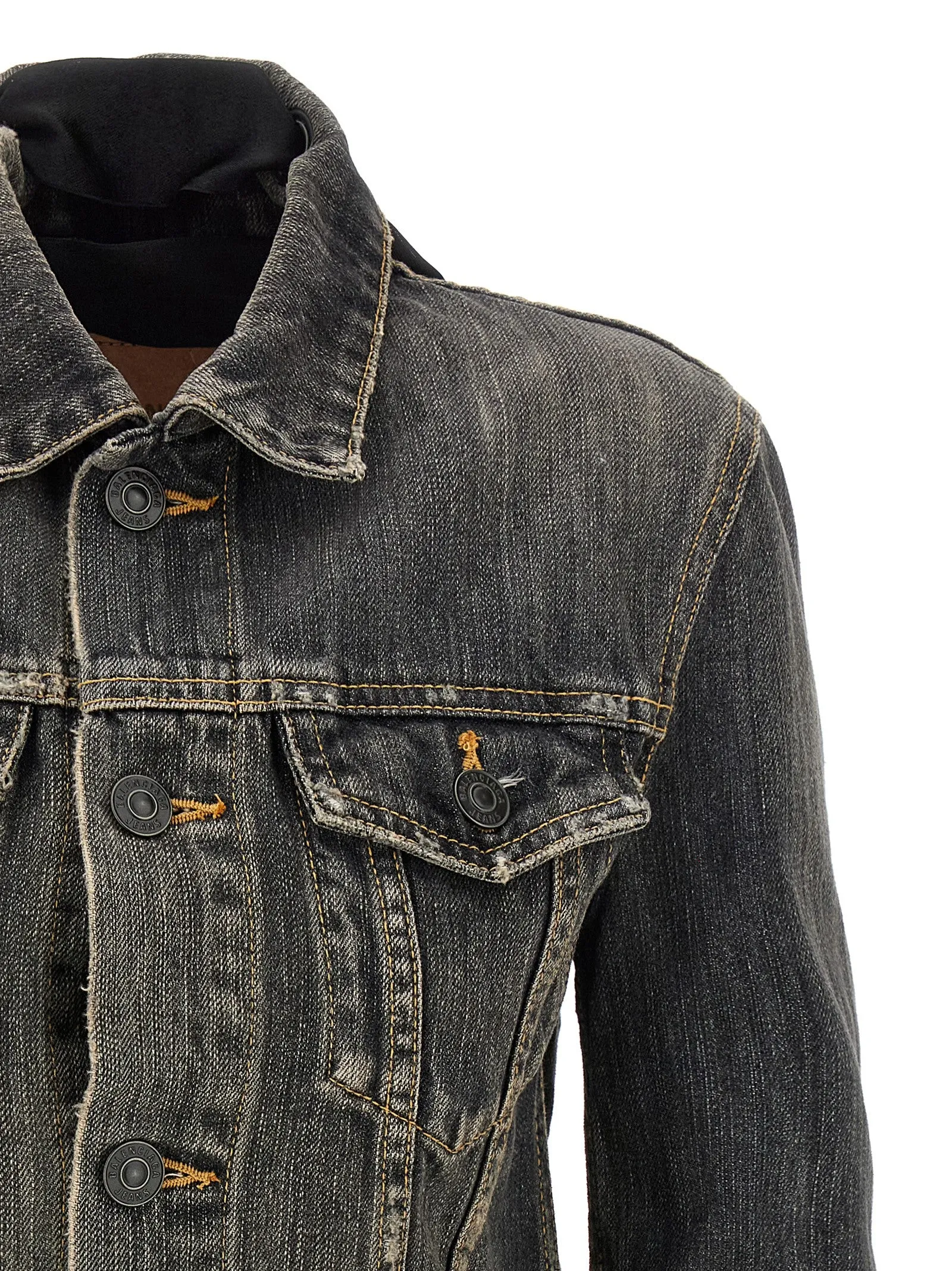 'Lace Up' denim jacket sold by Lord & Taylor product image thumbnail 3