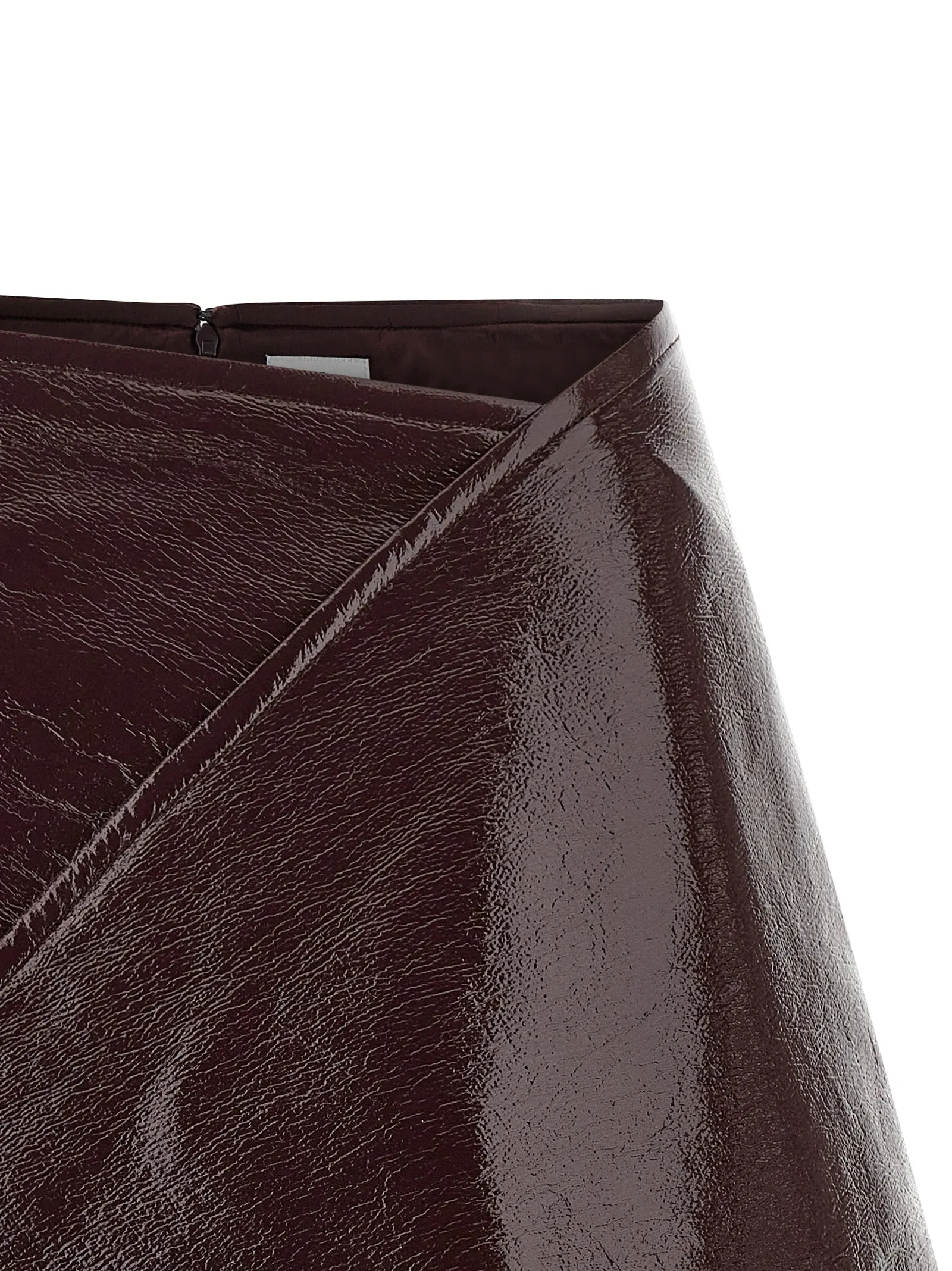 'Fold Vinyl Mini' skirt sold by Lord & Taylor product image thumbnail 3