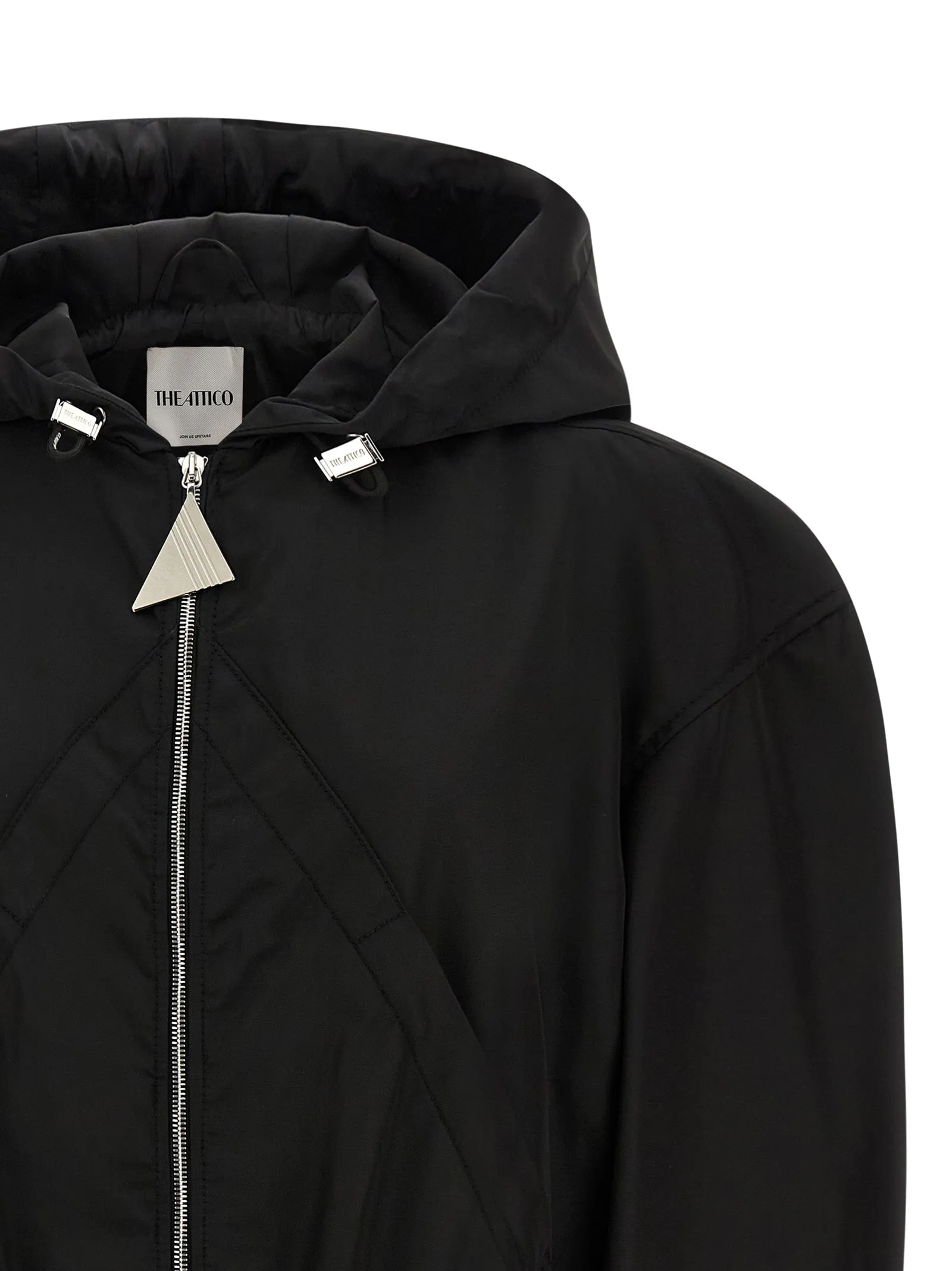 Maxi hood bomber jacket sold by Lord & Taylor product image thumbnail 3