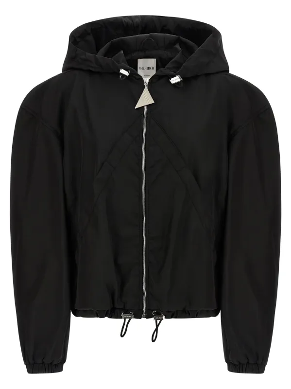 Maxi hood bomber jacket sold by Lord & Taylor