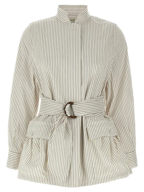 Striped blouson sold by Lord & Taylor