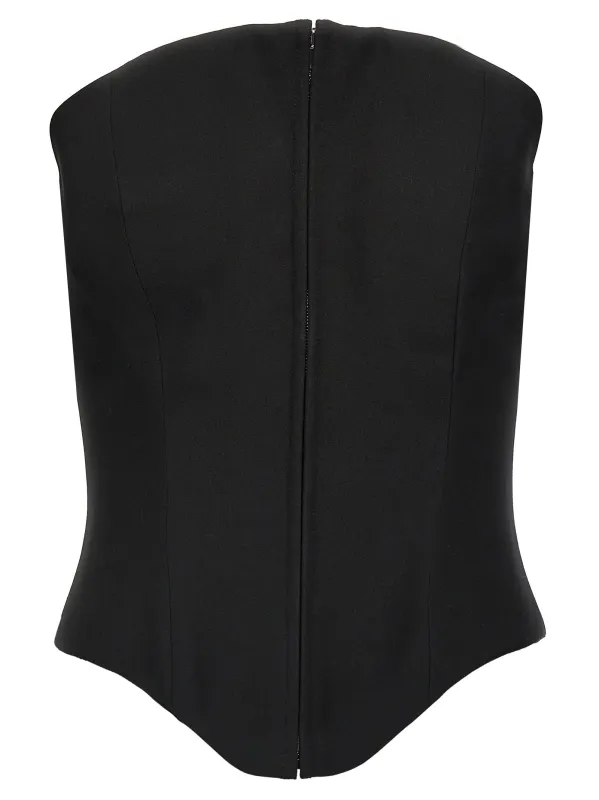 Corset top made by Alexander McQueen