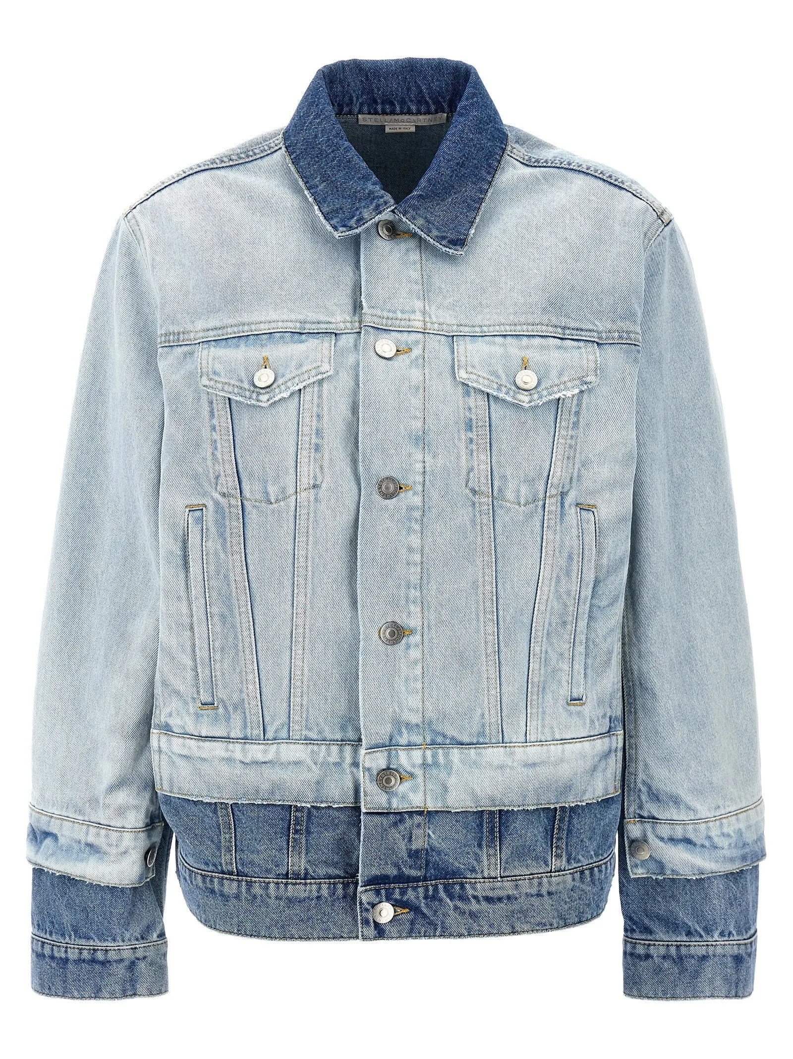 Layered denim jacket sold by Lord & Taylor