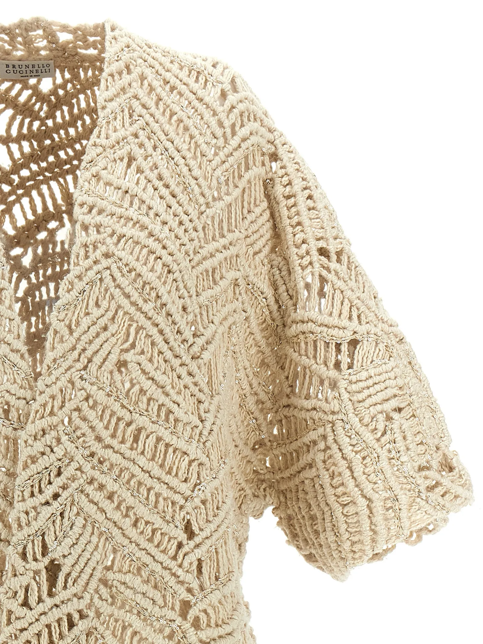 'OPERA Dazzling Macramé' cardigan sold by Lord & Taylor product image thumbnail 3