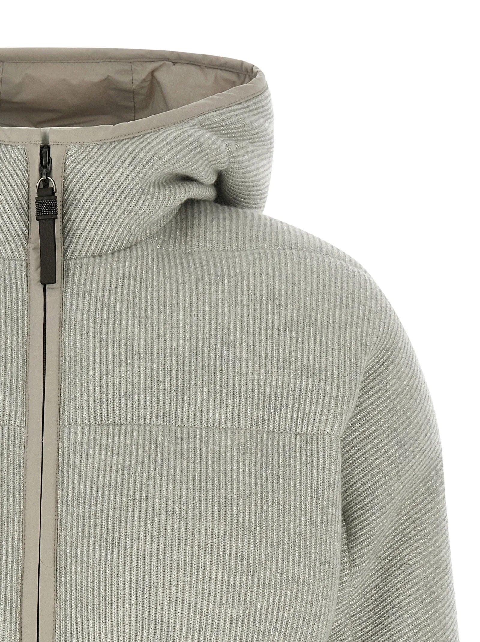 Lame wool down jacket sold by Lord & Taylor product image thumbnail 3