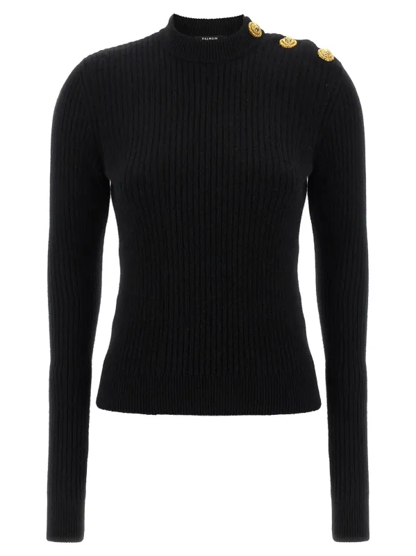 Ribbed sweater made by Balmain