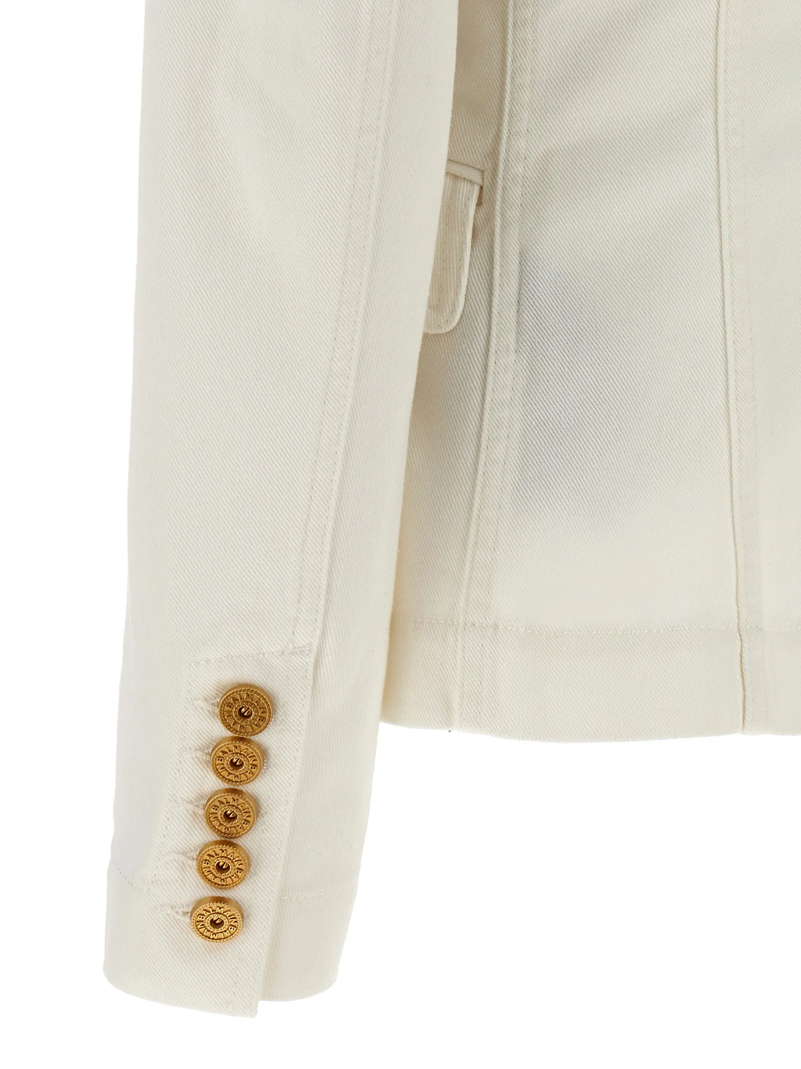 Double-breasted denim blazer sold by Lord & Taylor product image thumbnail 4