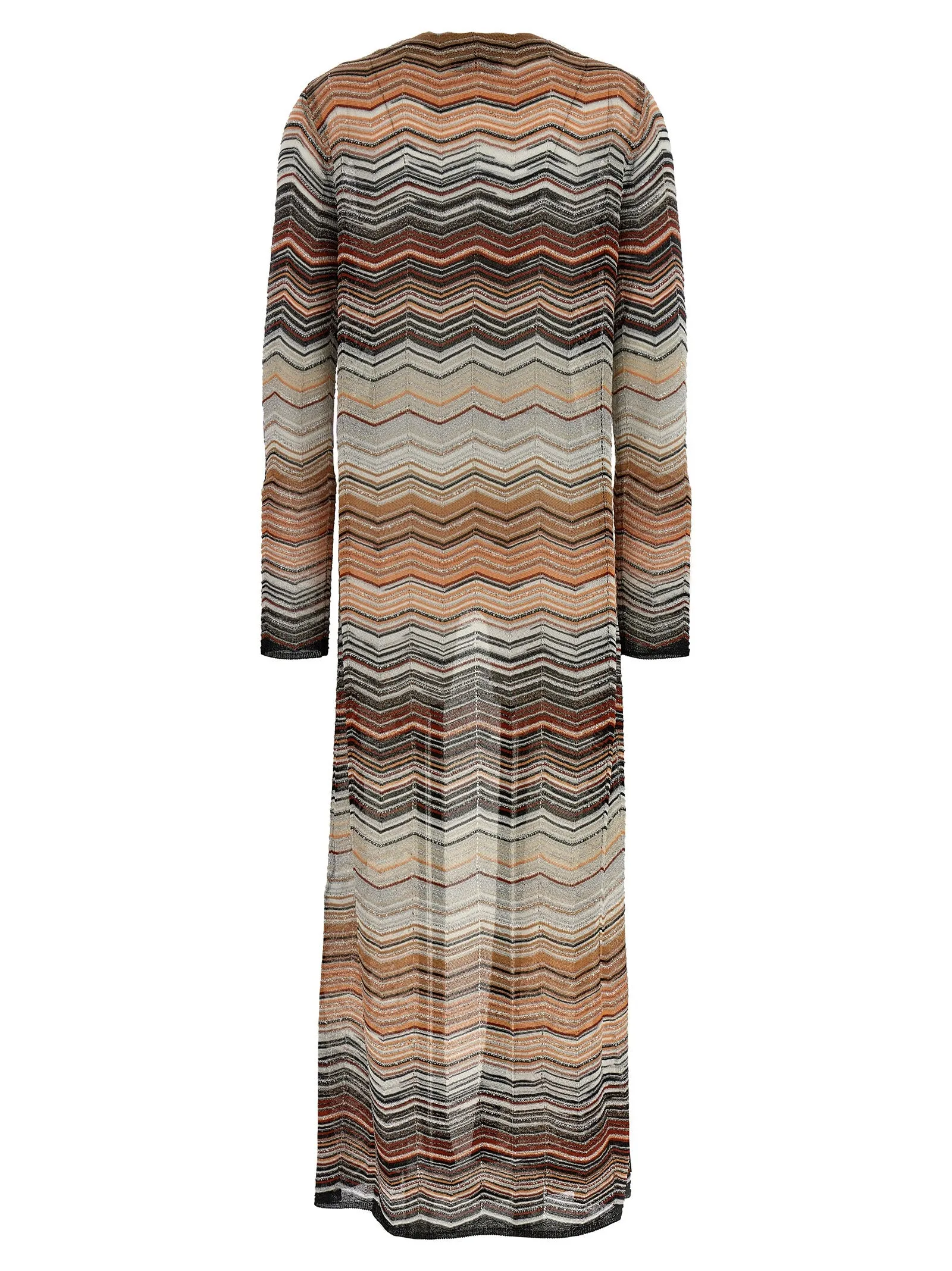 Chevron lamé cardigan sold by Lord & Taylor product image thumbnail 2