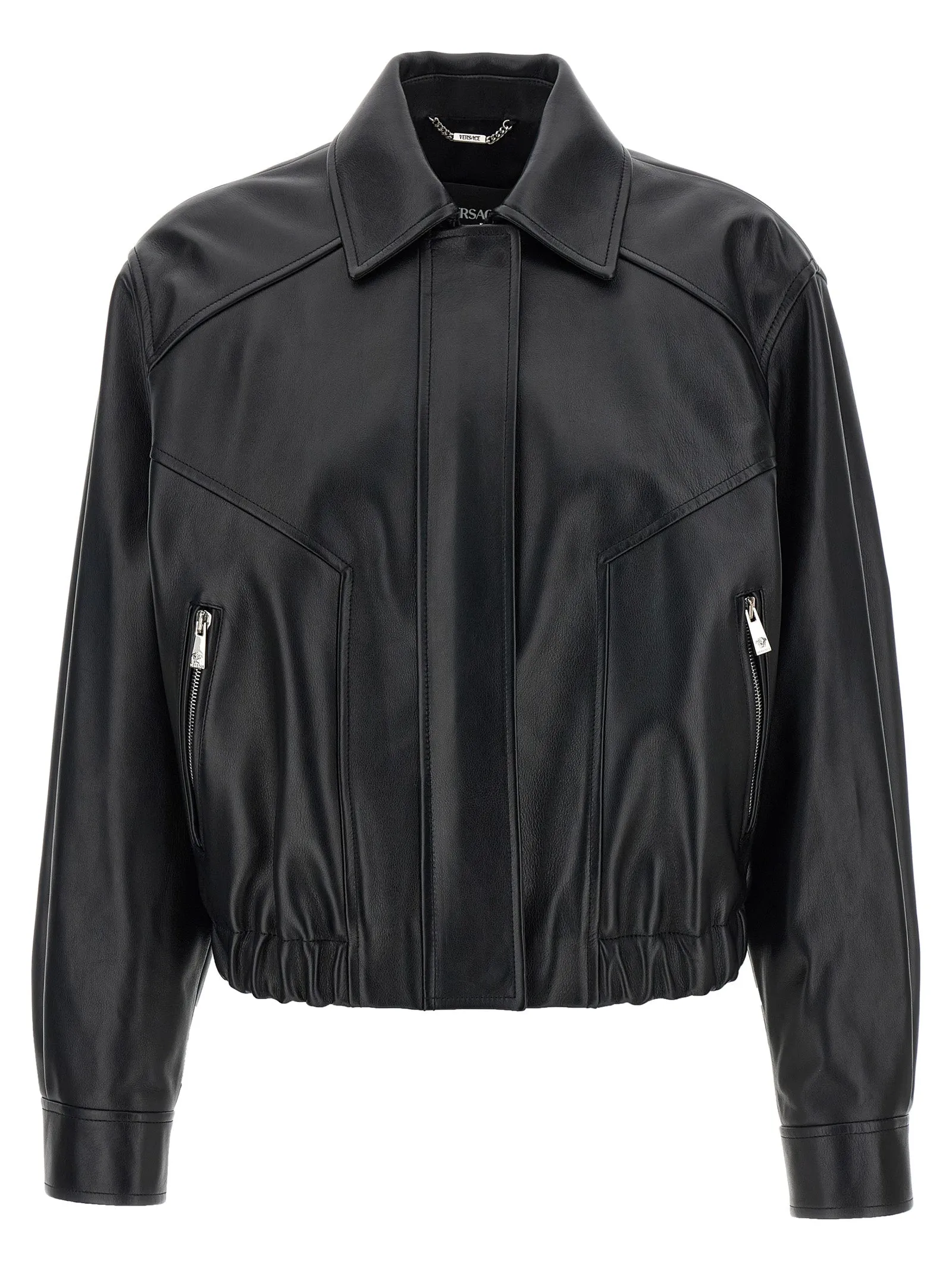 Leather blouson sold by Lord & Taylor