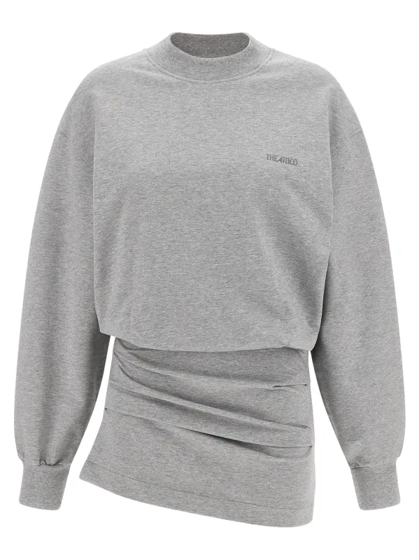 Mélange sweatshirt dress made by The Attico