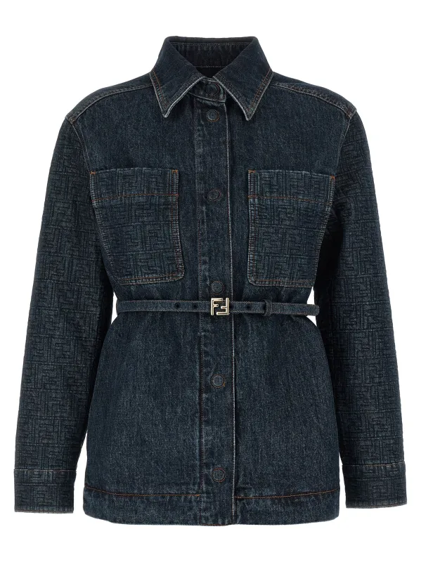 'FF' denim jacket made by Fendi